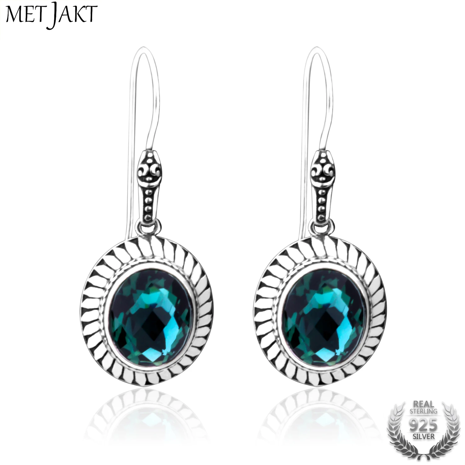 MetJakt Natural Diopside Retro Folk Style Earrings Solid 925 Sterling Silver Vintage Earrings for Women's Fine Jewelry
MetJakt Natural Diopside Retro Folk Style Earrings Solid 925 Sterling Silver Vintage Earrings for Women's Fine Jewelry