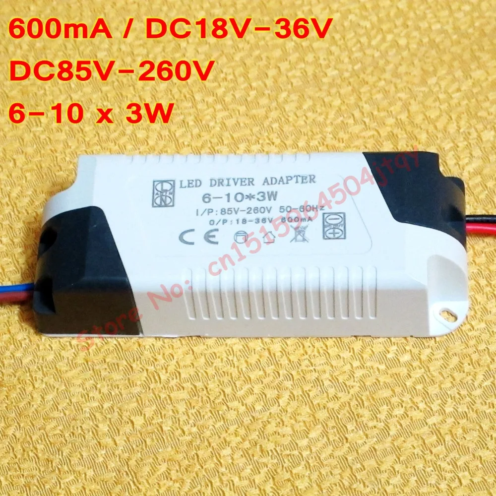 High quality 600mA 6-10x3W 20W Isolated Led Driver 20W led chip Power Supply AC 85V~260V 110V 220V for LED lights
High quality 600mA 6-10x3W 20W Isolated Led Driver 20W led chip Power Supply AC 85V~260V 110V 220V for LED lights