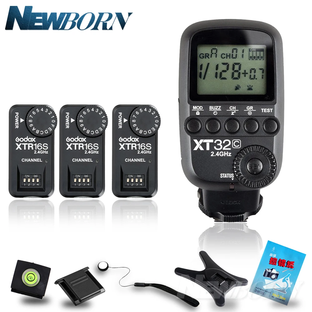 Беспроводной триггер вспышки Godox XT32C 2,4G HSS + 3 шт. триггера передатчика для серии X1C X1N XTR-16 AD360 DE QT DP QS GS GT
Беспроводной триггер вспышки Godox XT32C 2,4G HSS + 3 шт. триггера передатчика для серии X1C X1N XTR-16 AD360 DE QT DP QS GS GT
