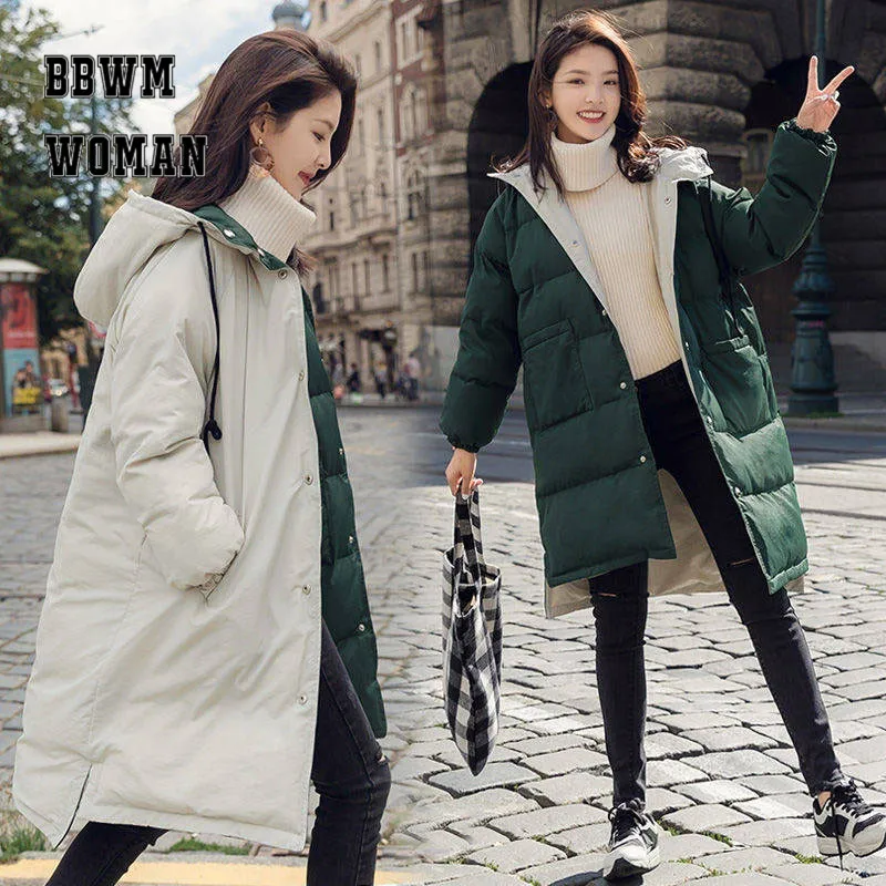 Two Sides Wearing Cotton Women Coat 2018 Long Down Jacket Student Korean Bread Style Loose Parkas ZO1763
Two Sides Wearing Cotton Women Coat 2018 Long Down Jacket Student Korean Bread Style Loose Parkas ZO1763