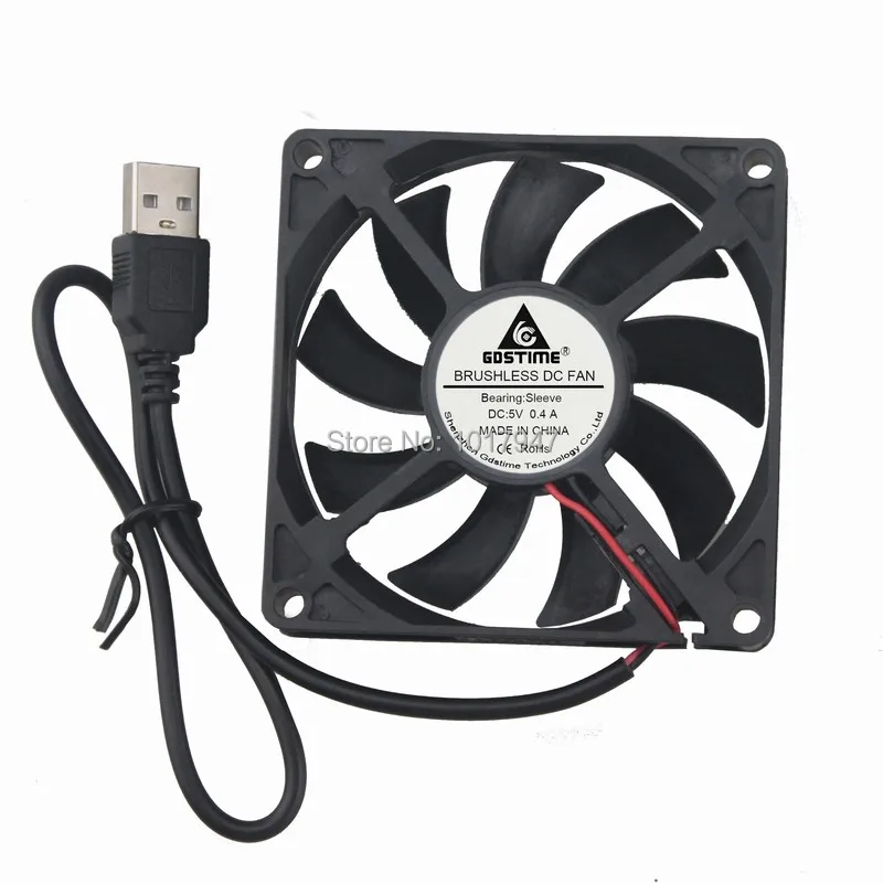 5 шт. в партии Gdstime DC USB разъем 80 мм 8015 80x80x15 охлаждающий вентилятор|fan pc|fan featherconnector