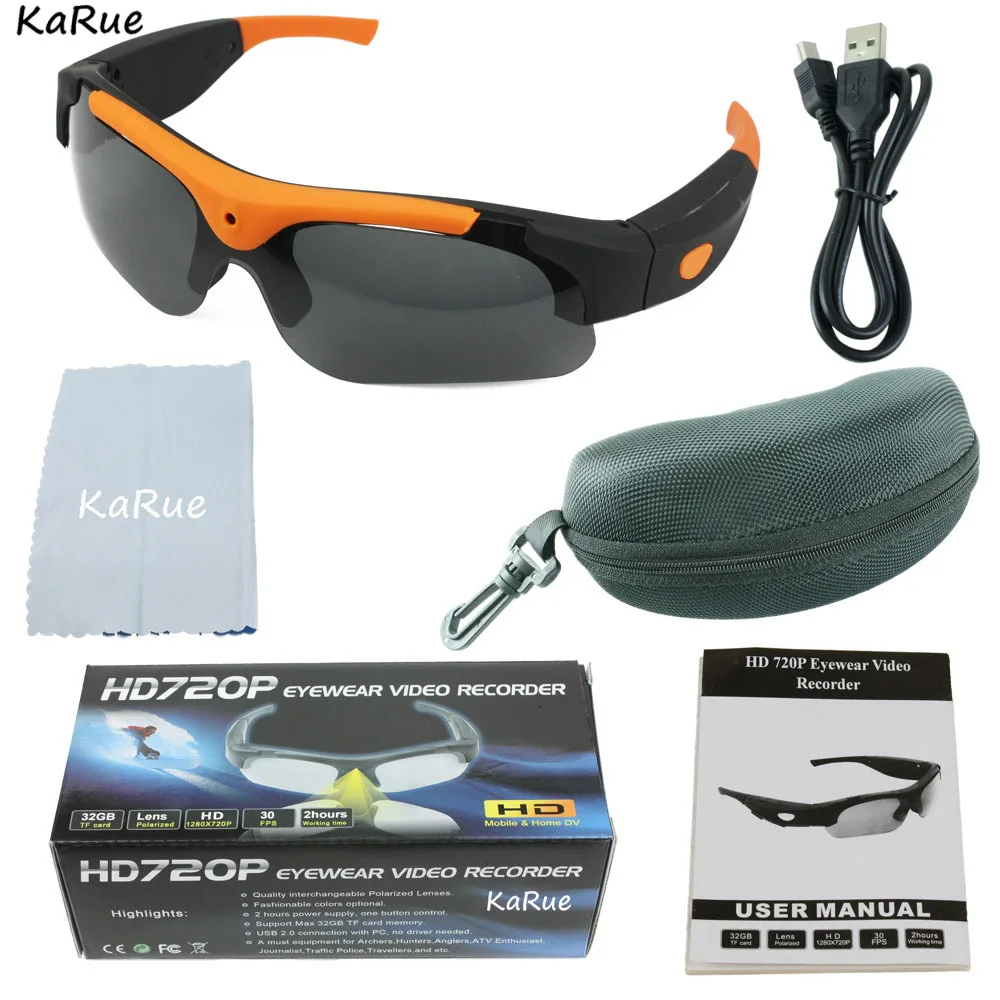 KaRue HD Fasion Sunglasses Camera HD 1080P Polarized Lens For Outdoor Action Sport Video DV DVR Mini Camera Glasses Camcorder
KaRue HD Fasion Sunglasses Camera HD 1080P Polarized Lens For Outdoor Action Sport Video DV DVR Mini Camera Glasses Camcorder