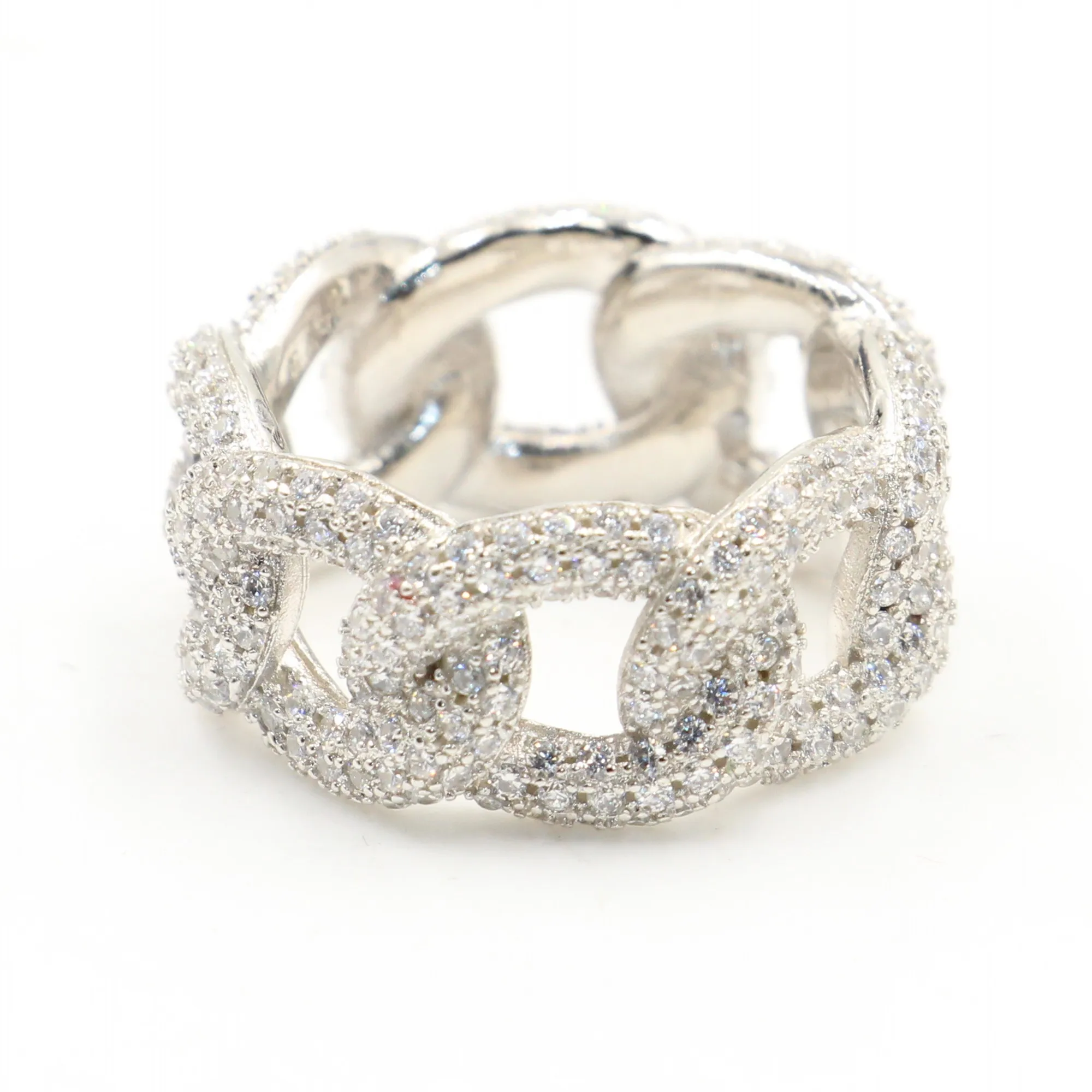Hip Hop Vintage Fashion Jewelry 925 Sterling Silver Pave White Clear 5A Cubic Zirconia Eternity Women Wedding Band Chain Ring
Hip Hop Vintage Fashion Jewelry 925 Sterling Silver Pave White Clear 5A Cubic Zirconia Eternity Women Wedding Band Chain Ring