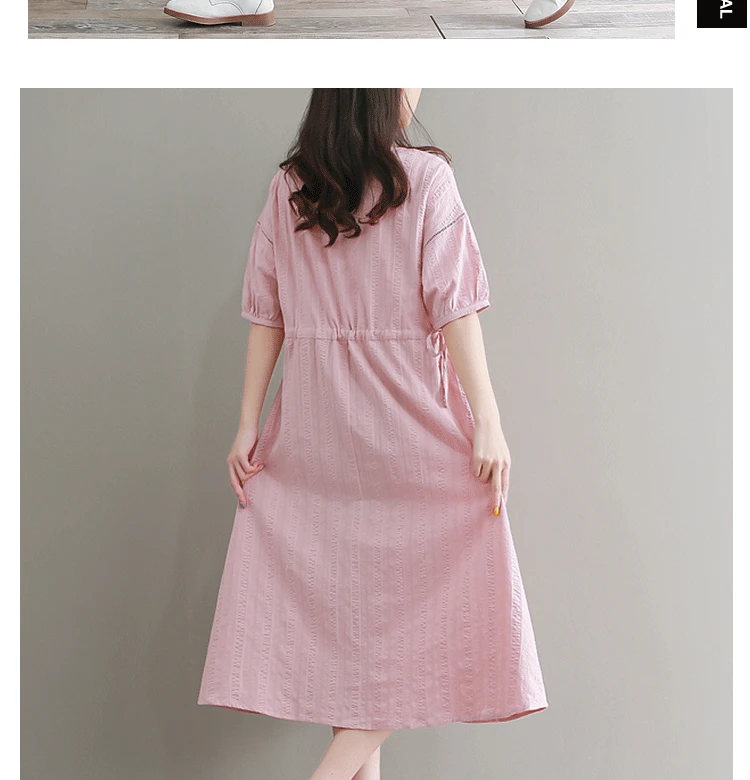 2019 new summer women mori girl Literary dress fresh Hollow Lace vintage O-Neck short sleeve pink long dress
2019 new summer women mori girl Literary dress fresh Hollow Lace vintage O-Neck short sleeve pink long dress