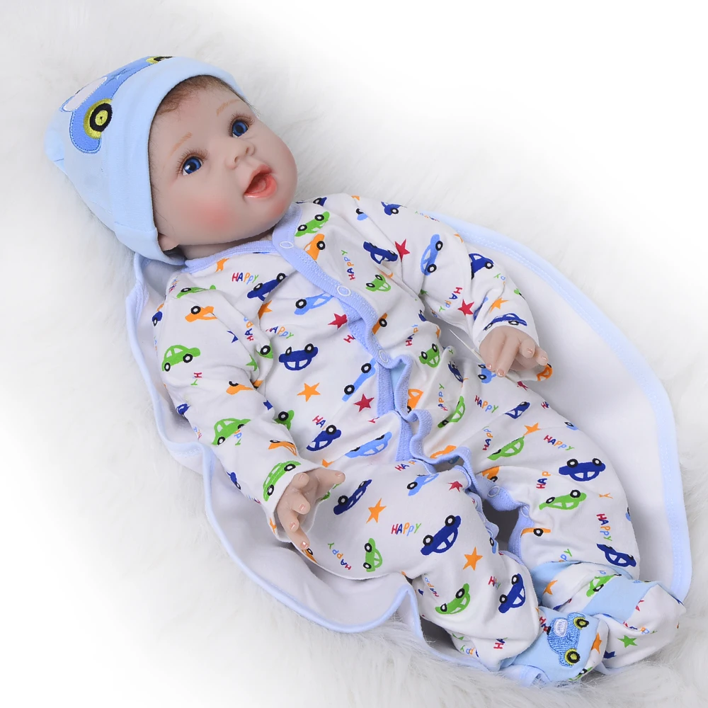 22 ''Lifelike Reborn Baby Doll Soft Silicone Vinyl 55 cm Newborn Babies Toys Realistic Doll Smile Baby Doll Menino Xmas Present
22 ''Lifelike Reborn Baby Doll Soft Silicone Vinyl 55 cm Newborn Babies Toys Realistic Doll Smile Baby Doll Menino Xmas Present
