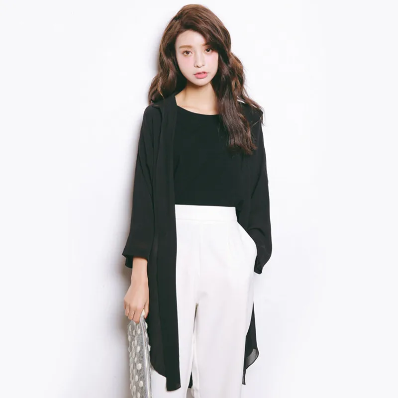 summer cardigan women loose long Design Summer sunscreen air conditioning sweater young girl black and blue thin cardigans A78
summer cardigan women loose long Design Summer sunscreen air conditioning sweater young girl black and blue thin cardigans A78