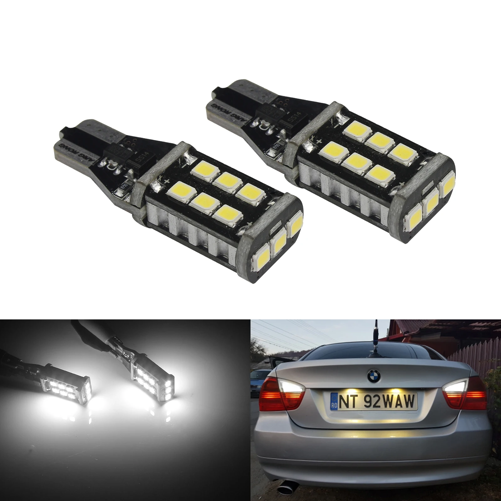 ANGRONG 1 Пара T15 W16W Canbus 921 светодиодсветодиодный лампы заднего хода для паркосветильник белые без ошибок
ANGRONG 1 Пара T15 W16W Canbus 921 светодиодсветодиодный лампы заднего хода для паркосветильник белые без ошибок