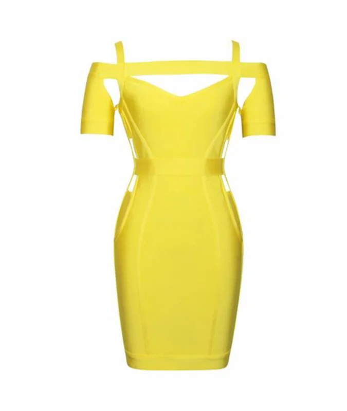 Top Quality Off The Shoulder Yellow Short Sleeve Keyhole Rayon Bandage Dress Cocktail Party Dress
Top Quality Off The Shoulder Yellow Short Sleeve Keyhole Rayon Bandage Dress Cocktail Party Dress