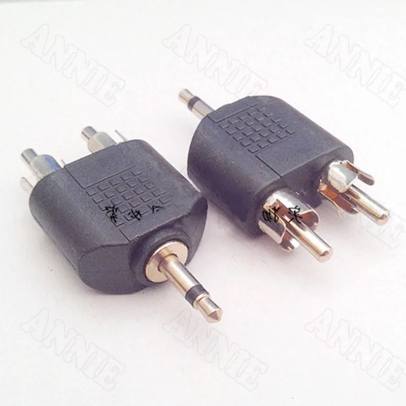 50pcs/lot 3.5mm To Double RCA Socket Single Channel To Lotus Converter One Male To Two Male Jack
50pcs/lot 3.5mm To Double RCA Socket Single Channel To Lotus Converter One Male To Two Male Jack