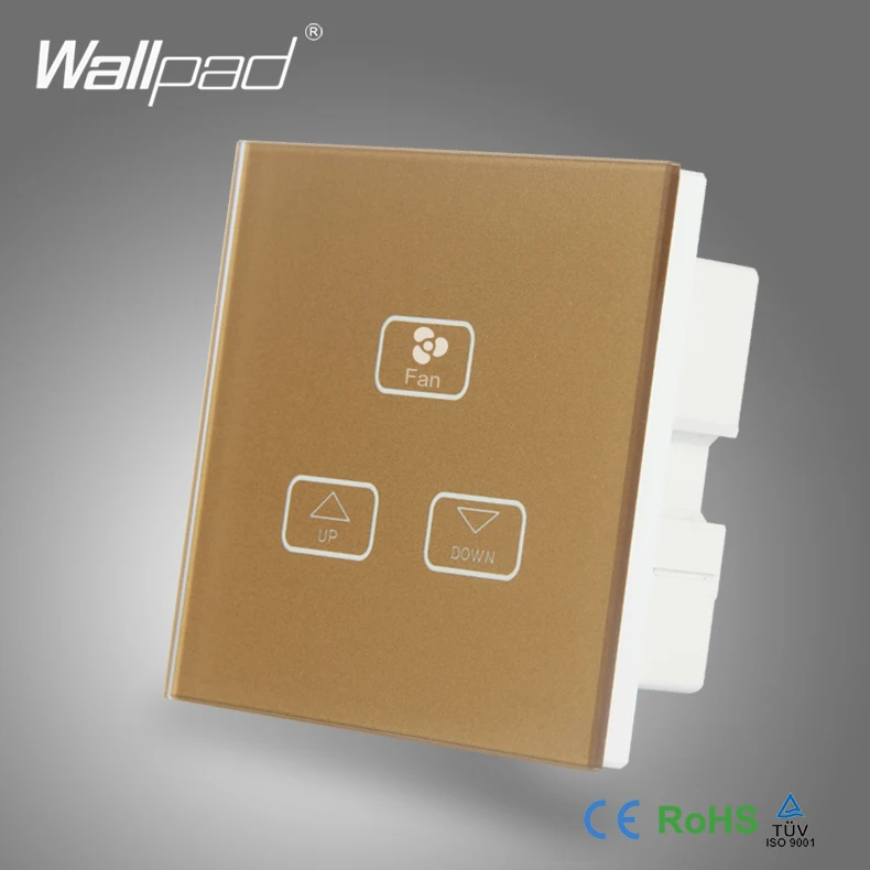 3 Gang Fan Switch Wallpad Gold Tempered Galss Fan Switch Fan Speed Control Dimmer Regulator Touch Wall Switch Wholsaler price
3 Gang Fan Switch Wallpad Gold Tempered Galss Fan Switch Fan Speed Control Dimmer Regulator Touch Wall Switch Wholsaler price