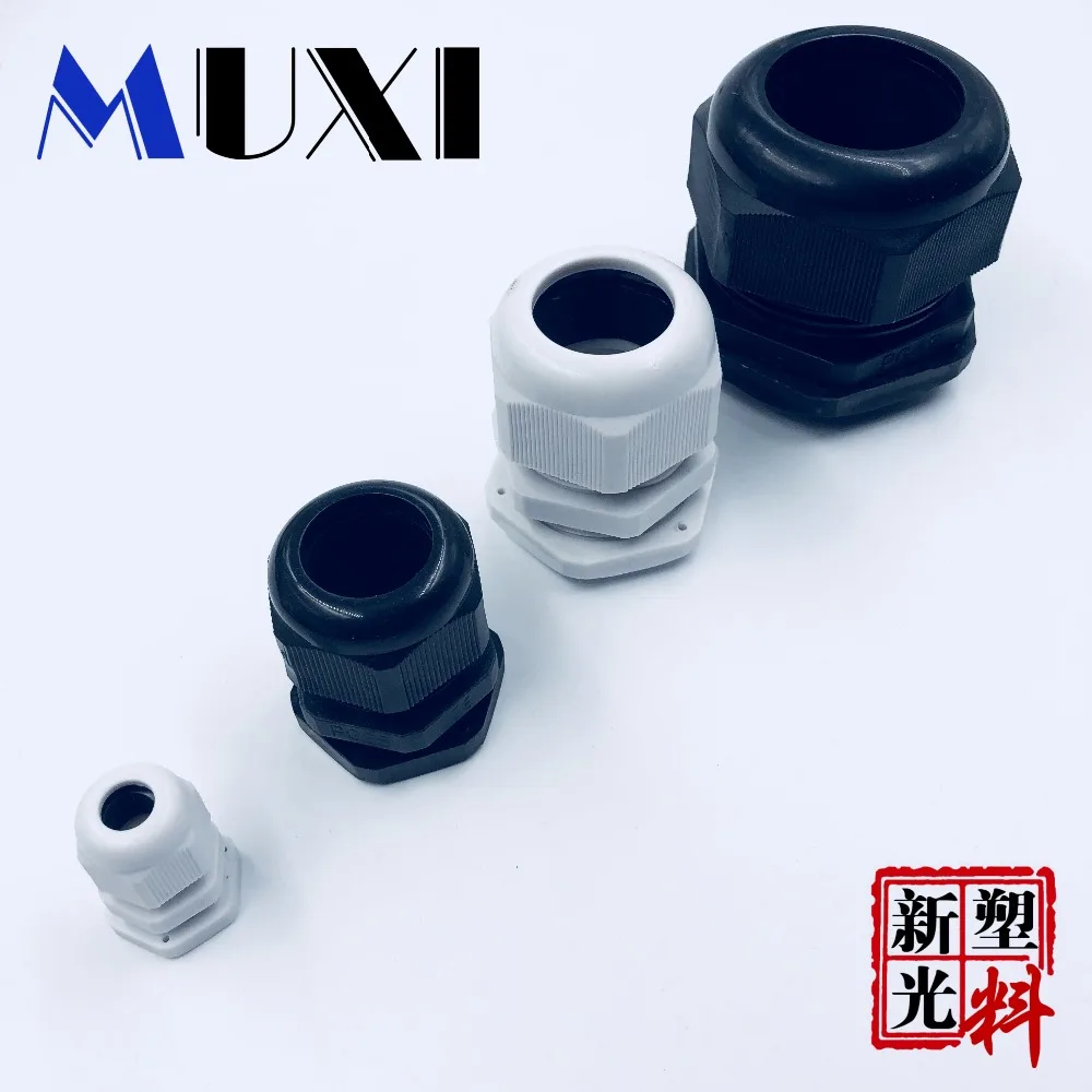 PG7 PG9 PG11 PG16 PG19 White Black for Waterproof Nylon Plastic Cable Gland Connector for 3-6.5mm Cable
PG7 PG9 PG11 PG16 PG19 White Black for Waterproof Nylon Plastic Cable Gland Connector for 3-6.5mm Cable