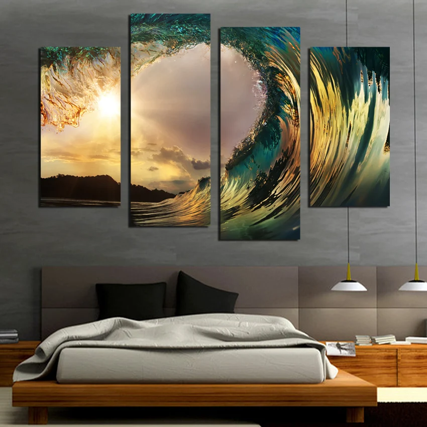4 pieces Wall Art Canvas Painting Unframed seascape canvas painting for Living Room Wall Picture Decoration Home painting F18843
4 pieces Wall Art Canvas Painting Unframed seascape canvas painting for Living Room Wall Picture Decoration Home painting F18843