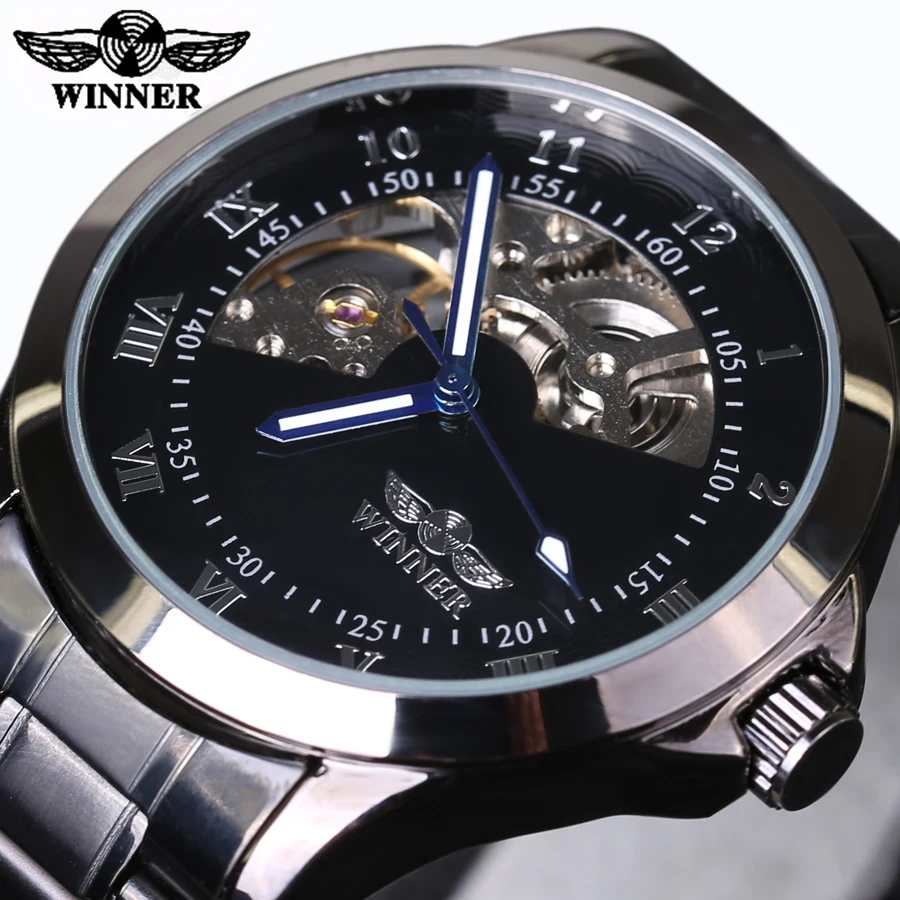 2016 New Fashion Men Male Winner Brand Mechanical Watch Steel Automatic Stylish Classic Skeleton Steampunk Wristwatch BEST Gift
2016 New Fashion Men Male Winner Brand Mechanical Watch Steel Automatic Stylish Classic Skeleton Steampunk Wristwatch BEST Gift