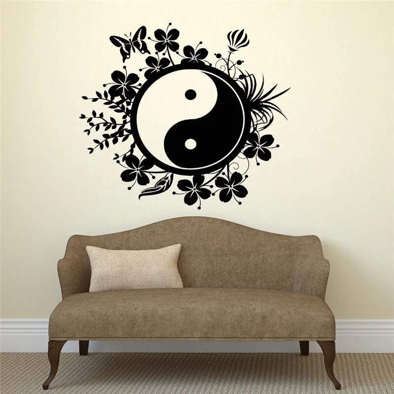 Wall Decal Chinese Style Vinyl Sticker Tai Chi Philosophy Butter Flower Bedroom Living Room Home House Decoration Decor
Wall Decal Chinese Style Vinyl Sticker Tai Chi Philosophy Butter Flower Bedroom Living Room Home House Decoration Decor