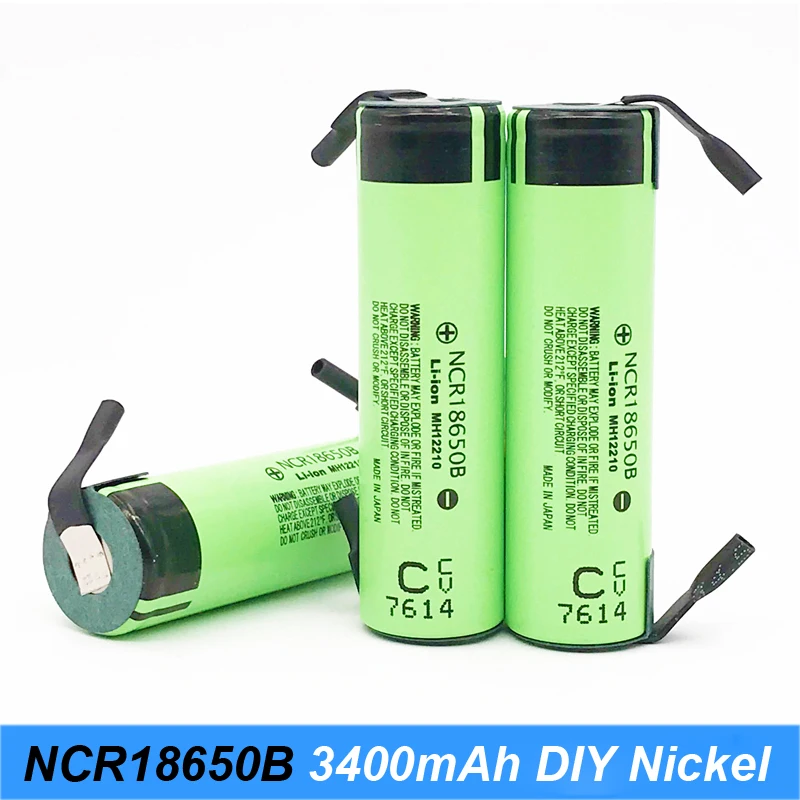 18650 3400 Battery weld 3400mAh 3.7V NCR18650B Rechargeable Li-ion Battery for Flashlight for 12v electric screwdriver d12
18650 3400 Battery weld 3400mAh 3.7V NCR18650B Rechargeable Li-ion Battery for Flashlight for 12v electric screwdriver d12