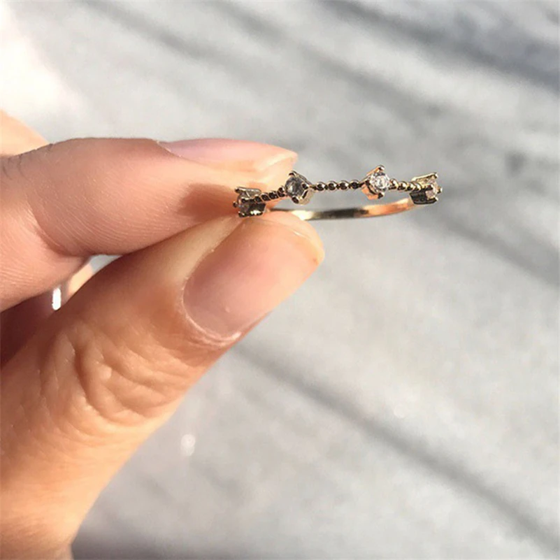 14K Rose Gold 4 Small Diamonds Ring Delicate and Refreshing 925 Sterling Silver, Jewelry Rings Women Bizuteria Peridot Gemstones
14K Rose Gold 4 Small Diamonds Ring Delicate and Refreshing 925 Sterling Silver, Jewelry Rings Women Bizuteria Peridot Gemstones