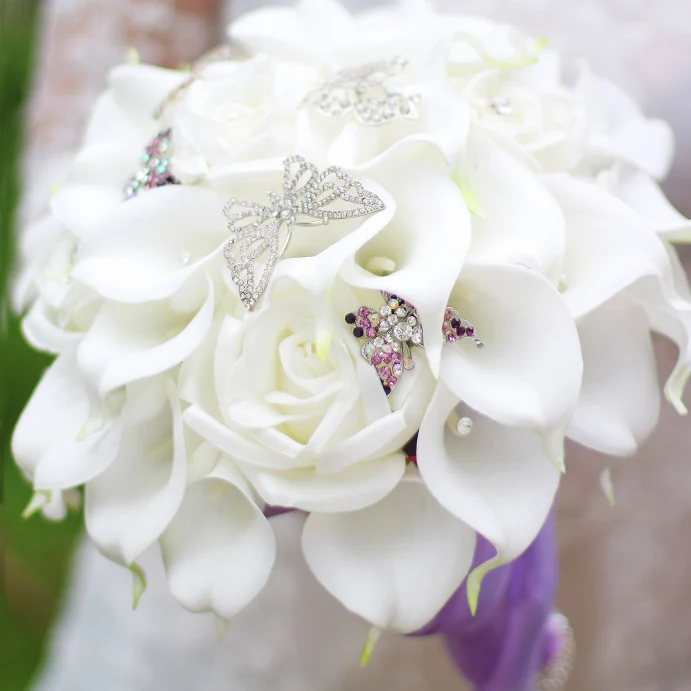 PU white calla bridal bouquet, pearl wedding bride's bouquet Bridesmaid bouquet, Ribbon color optional simulation bouquets decor
PU white calla bridal bouquet, pearl wedding bride's bouquet Bridesmaid bouquet, Ribbon color optional simulation bouquets decor