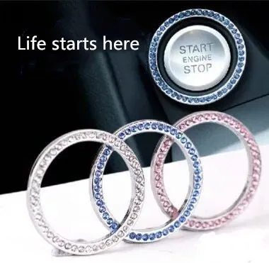 40mm/1.57" Auto Car Bling Decorative Accessories Automobiles Start Switch Button Decorative Diamond Rhinestone Ring Circle Trim
40mm/1.57" Auto Car Bling Decorative Accessories Automobiles Start Switch Button Decorative Diamond Rhinestone Ring Circle Trim