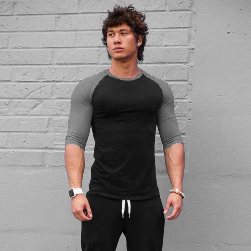 Brand Compression Running T-Shirt Man Tight Jersey Fitness Sport Tshirt Gym Seven-quarter Top Shirt Bodybuilding Sportswear
Brand Compression Running T-Shirt Man Tight Jersey Fitness Sport Tshirt Gym Seven-quarter Top Shirt Bodybuilding Sportswear