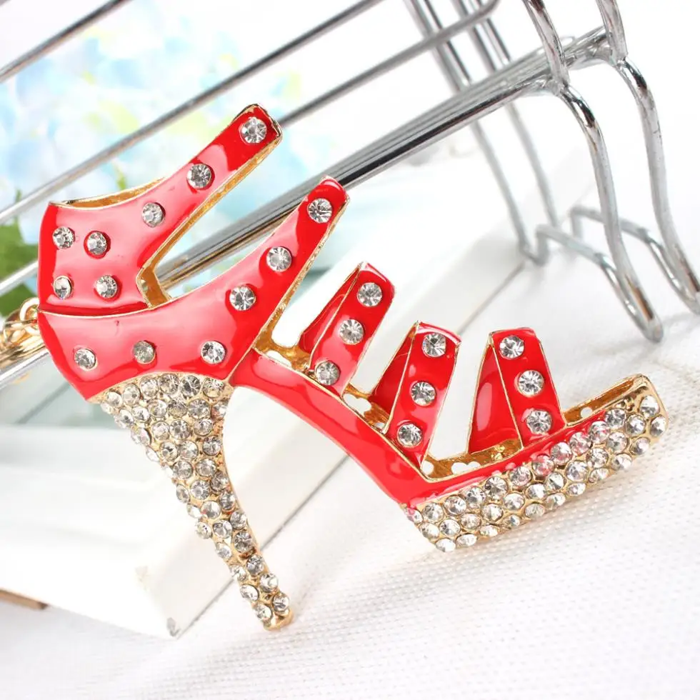Shoe Red High-Heel Keyring Charm Pendant Crystal Purse Bag Car Key Chain Women Beautiful Birthday Party Wedding Gift
Shoe Red High-Heel Keyring Charm Pendant Crystal Purse Bag Car Key Chain Women Beautiful Birthday Party Wedding Gift