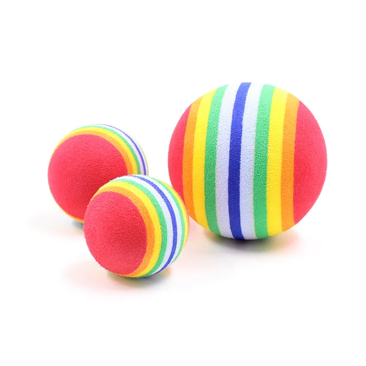1pc Rainbow Color Cat/Dog Toy Ball Interactive Cat Toys Play Chewing Molars Natural Foam Ball Training Pet Supplies
1pc Rainbow Color Cat/Dog Toy Ball Interactive Cat Toys Play Chewing Molars Natural Foam Ball Training Pet Supplies