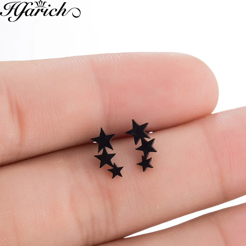 Hfarich Fashion Stainless Steel Jewelry New Three Star Men Teens Stud Earrings for Women Cute Star Earrings Dropshipping
Hfarich Fashion Stainless Steel Jewelry New Three Star Men Teens Stud Earrings for Women Cute Star Earrings Dropshipping