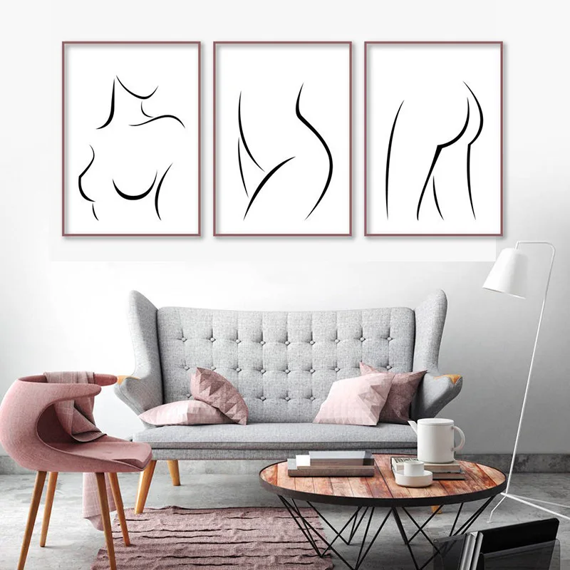 Woman Body Sketch Wall Art Canvas Female Figure Drawing Posters and Nude Girl Prints Naked Body Painting Pictures Bedroom Decor
Woman Body Sketch Wall Art Canvas Female Figure Drawing Posters and Nude Girl Prints Naked Body Painting Pictures Bedroom Decor