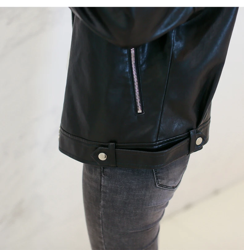 2019 New Pu Leather Jacket Women Black Loose Fitting Jacket Faux Leather Biker Jacket Soft Jacket Female
2019 New Pu Leather Jacket Women Black Loose Fitting Jacket Faux Leather Biker Jacket Soft Jacket Female