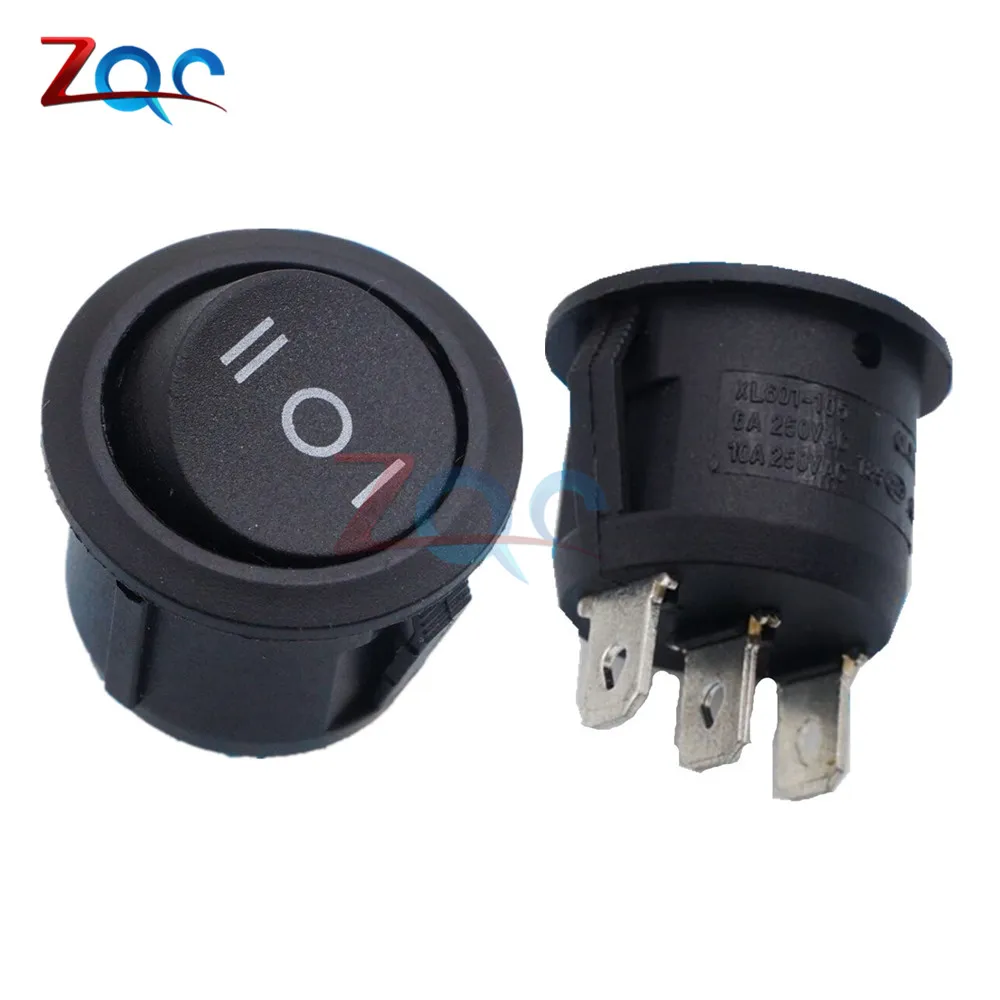 5PCS Mini Round Black 3 Pin SPDT ON-OFF-ON Rocker Switch Snap-in Car Boat Toggle
5PCS Mini Round Black 3 Pin SPDT ON-OFF-ON Rocker Switch Snap-in Car Boat Toggle