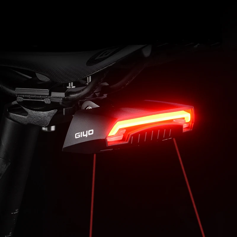GIYO Bike Light LED Laser Warning Cycling Rear Light Remote Turn Cycling Tail-lamp USB Rechargeable Wireless Waterproof light
GIYO Bike Light LED Laser Warning Cycling Rear Light Remote Turn Cycling Tail-lamp USB Rechargeable Wireless Waterproof light