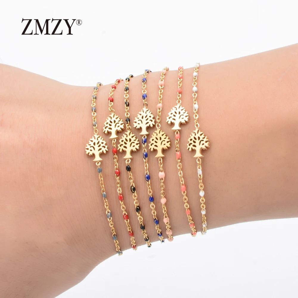 ZMZY New Arrival Jewelry Tree Of Life Bracelet Women Bracelets Gold Color Bohemian Charm Bracelet Stainless Steel Chain Bracelet
ZMZY New Arrival Jewelry Tree Of Life Bracelet Women Bracelets Gold Color Bohemian Charm Bracelet Stainless Steel Chain Bracelet