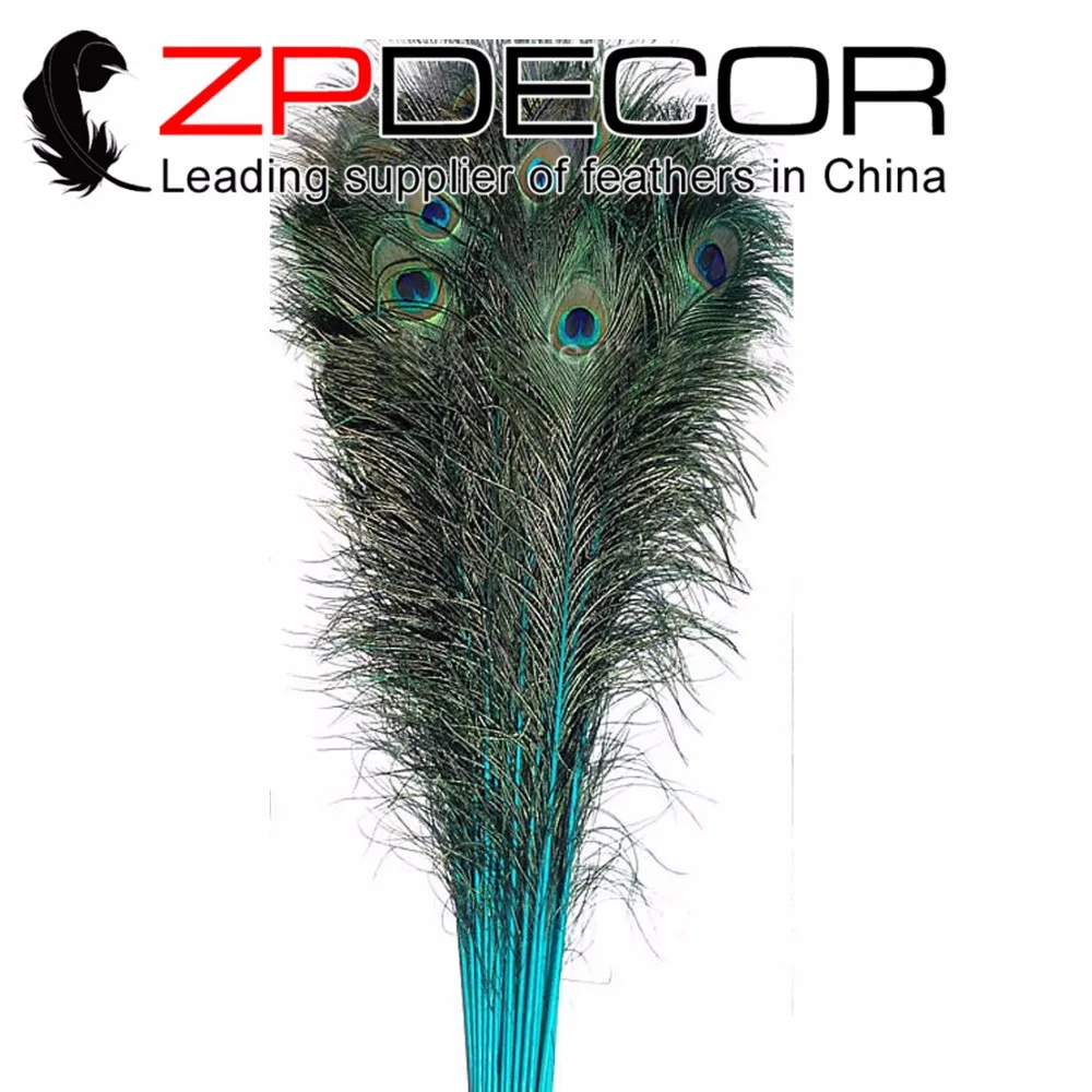 ZPDECOR Quality Assurance 200pcs/lot(36~40inch) Full Eye Good Dyed Turquoise Christmas decoration peacock feather for Decoration
ZPDECOR Quality Assurance 200pcs/lot(36~40inch) Full Eye Good Dyed Turquoise Christmas decoration peacock feather for Decoration