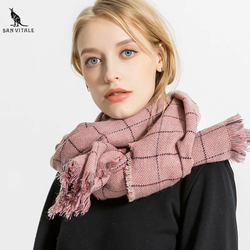 Scarves Women Scarf Winter Warm Cashmere Hijab Top Quality Plaid Classic Style Pashmina For Dress Scarfs High Quality Designer
Scarves Women Scarf Winter Warm Cashmere Hijab Top Quality Plaid Classic Style Pashmina For Dress Scarfs High Quality Designer