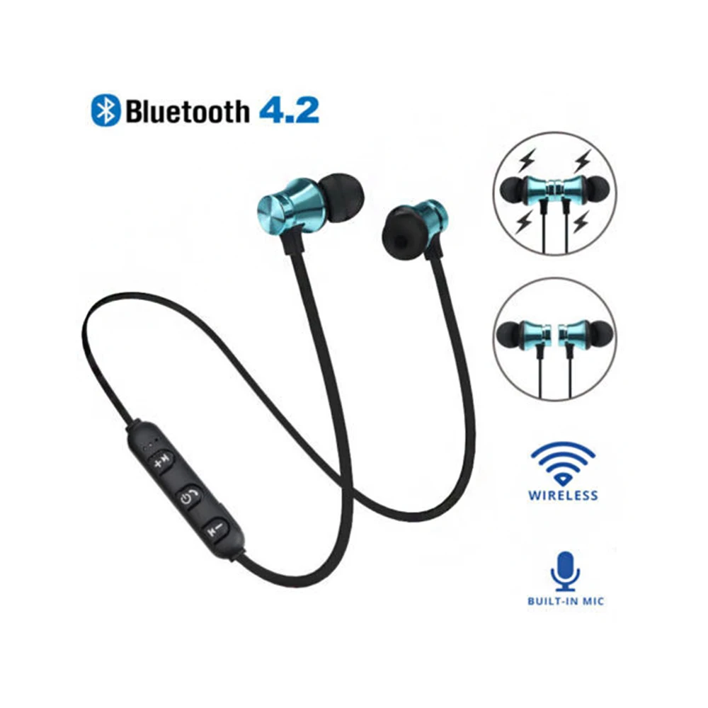 Беспроводные наушники магнитные музыкальные bluetooth XT11 Спортивные гарнитура с
