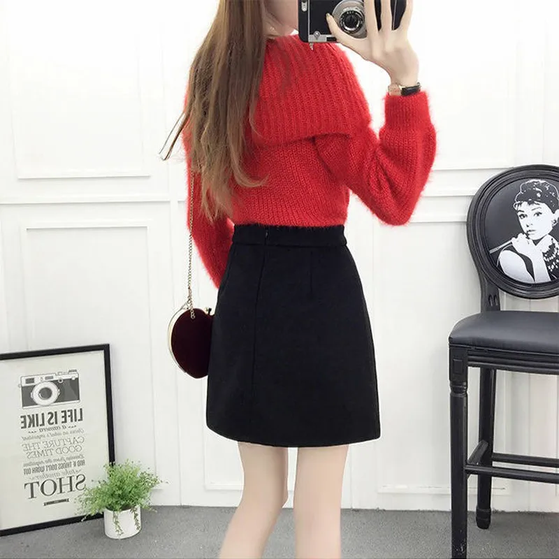 High Quality Autumn Winter Women 2 Two Piece Set Ensemble Femme Knitted Sweater + Skirt Tracksuit Female Slim Suit Clothing F202
High Quality Autumn Winter Women 2 Two Piece Set Ensemble Femme Knitted Sweater + Skirt Tracksuit Female Slim Suit Clothing F202