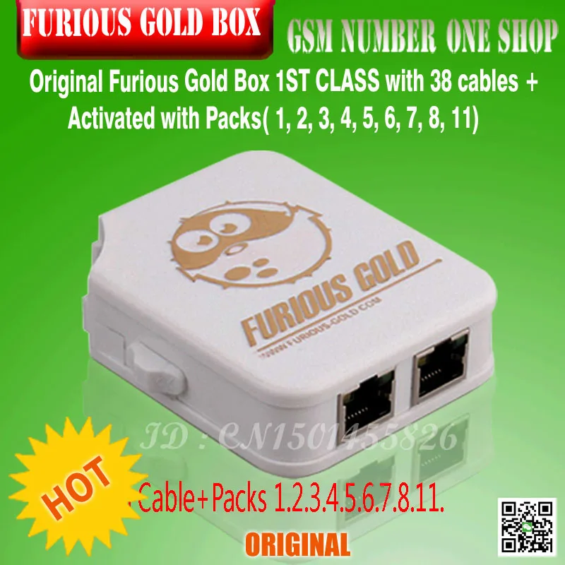 

original new Furious Gold Box 1ST CLASS with 25 cables + Activated with Packs( 1, 2, 3, 4, 5, 6, 7, 8, 11 )