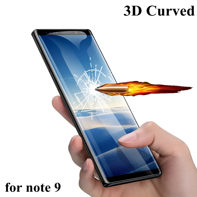 3D пленка из закаленного стекла для Samsung Galaxy Note9 защиты прозрачная защитная