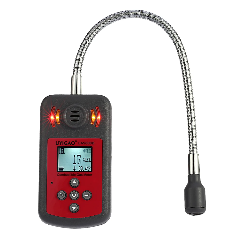 LCD Digital Combustible Gas Detector Automotive Gas Leak Location Determine Tester Gas Analyzer with Sound Light Alarm
LCD Digital Combustible Gas Detector Automotive Gas Leak Location Determine Tester Gas Analyzer with Sound Light Alarm