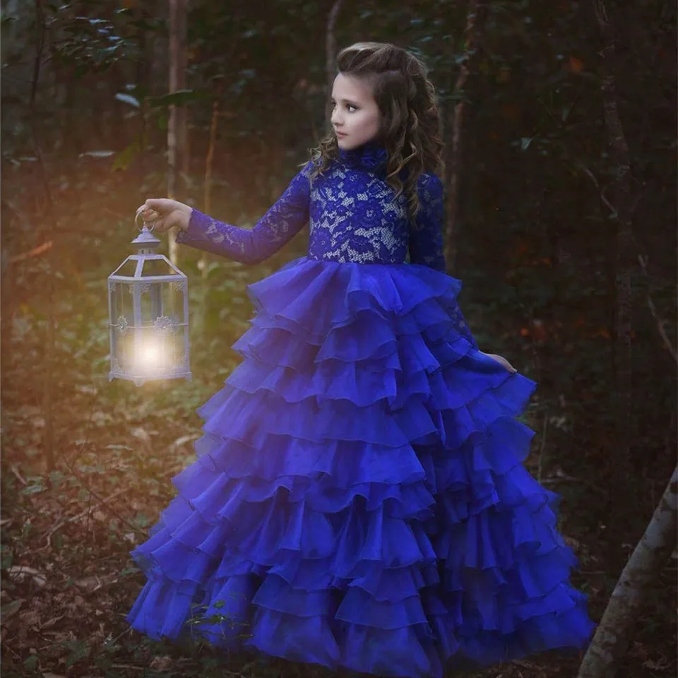 Royal Blue Flower Girls 3/4 Sleeves Lace Appliques Off the Shoulder Ball Gown Elegant Girls Birthday Party Princess Dresses
Royal Blue Flower Girls 3/4 Sleeves Lace Appliques Off the Shoulder Ball Gown Elegant Girls Birthday Party Princess Dresses