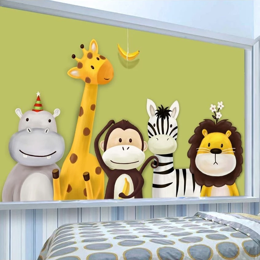Custom Mural Wallpaper Children's Room Bedroom Cartoon Theme Animals Painted Background Pictures Wall Decor Kids Wallpaper Roll
Custom Mural Wallpaper Children's Room Bedroom Cartoon Theme Animals Painted Background Pictures Wall Decor Kids Wallpaper Roll
