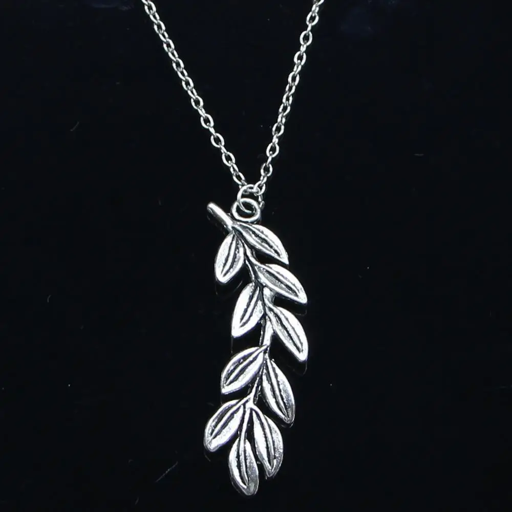 20pcs New Fashion Necklace 52x23mm olive branch wreath Pendants Short Long Women Men Colar Gift Jewelry Choker
20pcs New Fashion Necklace 52x23mm olive branch wreath Pendants Short Long Women Men Colar Gift Jewelry Choker
