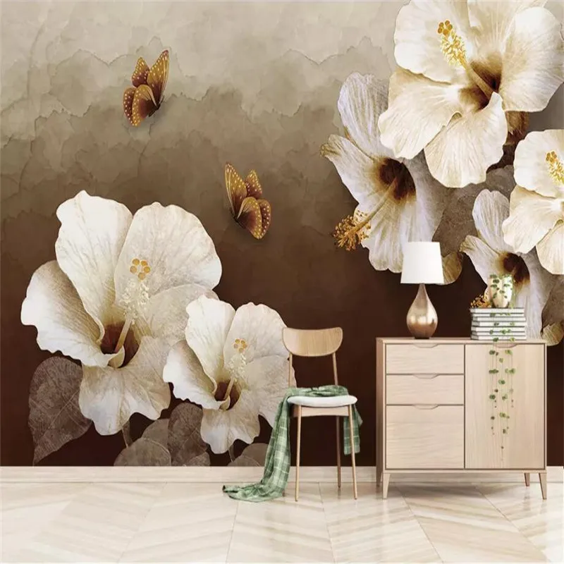 European flower butterfly background wall professional production mural, wallpaper wholesale, custom poster photo wall
European flower butterfly background wall professional production mural, wallpaper wholesale, custom poster photo wall