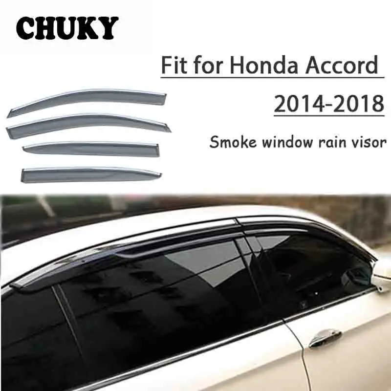 Chuky 4pcs ABS Car Window Smoke Visors Awnings Shelters Rain Shield For Honda Accord 2014 2015 2016 2017 2018 Accessories
Chuky 4pcs ABS Car Window Smoke Visors Awnings Shelters Rain Shield For Honda Accord 2014 2015 2016 2017 2018 Accessories