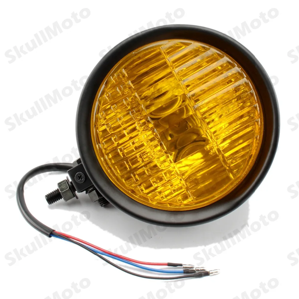 5.8" Black Amber Motorcycle Headlight Visor Vintage Old School Cafe Racer Headlight For Bobber Chopper Cruiser SX650 CB Custom
5.8" Black Amber Motorcycle Headlight Visor Vintage Old School Cafe Racer Headlight For Bobber Chopper Cruiser SX650 CB Custom