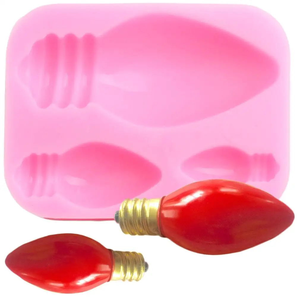 3D Light Bulb Silicone Molds Christmas Cake Decorating Tools Cupcake Topper Fondant Mold Candy Clay Chocolate Gumpaste Mould
3D Light Bulb Silicone Molds Christmas Cake Decorating Tools Cupcake Topper Fondant Mold Candy Clay Chocolate Gumpaste Mould