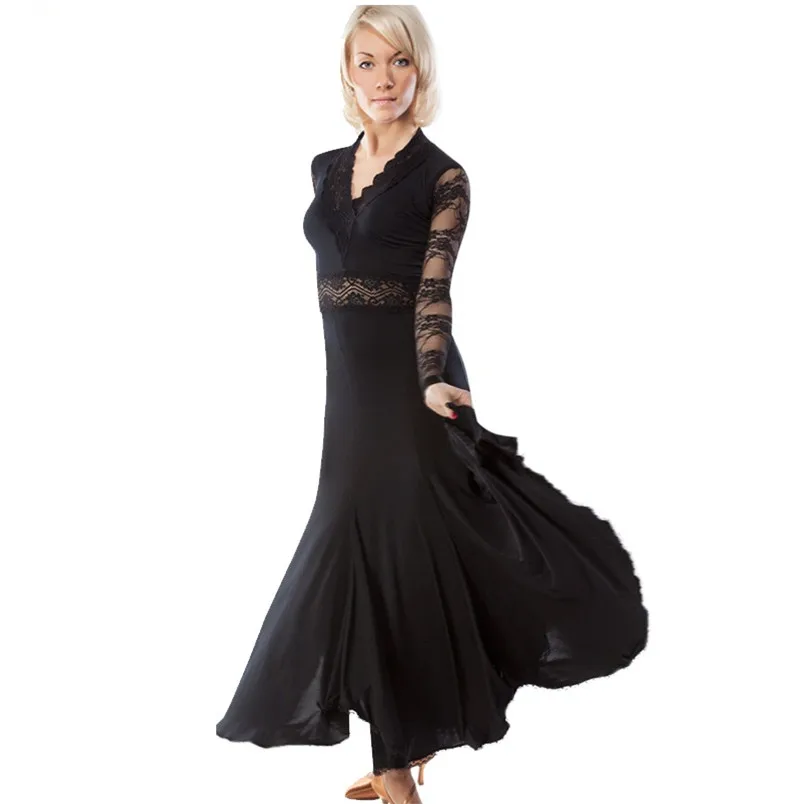 New Women Long Sleeve Lace Pendulum Ballroom Dance Dress Perspective Flamenco Waltz Dance Competition Dress Dance Costumes
New Women Long Sleeve Lace Pendulum Ballroom Dance Dress Perspective Flamenco Waltz Dance Competition Dress Dance Costumes