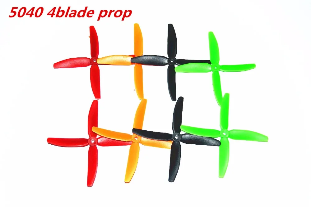 8 PCS (4 Pairs) 5040 4 Blade Propeller Props CW/CCW For Racing FPV QAV R QAV 210 250 280 320 Martian 230 255 Quadcopter
8 PCS (4 Pairs) 5040 4 Blade Propeller Props CW/CCW For Racing FPV QAV R QAV 210 250 280 320 Martian 230 255 Quadcopter