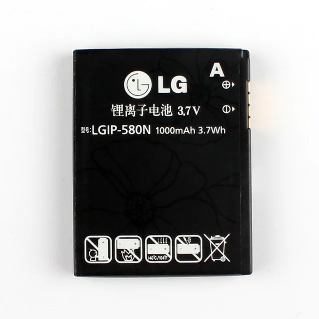 Оригинальный LGIP 580N Батарея для LG KT505 GC900 GT500 GT505 VIEWTY SMART GM730 GT400 1000 mAh с