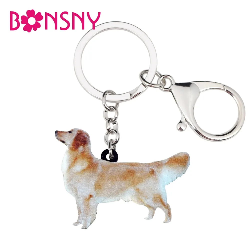 Bonsny Acrylic Standing Golden Retriever Dog Key Chains Keychain Rings Novelty Gift For Women Girl Handbag Charms Animal Jewelry
Bonsny Acrylic Standing Golden Retriever Dog Key Chains Keychain Rings Novelty Gift For Women Girl Handbag Charms Animal Jewelry
