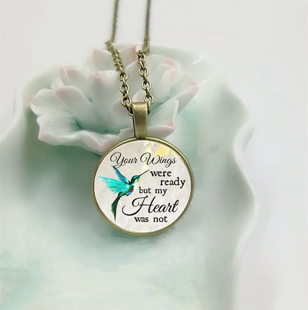 NEW Commemorating The Charm Necklace, Your Wings Are Ready But My Heart Is Not, Losing Loved Ones In Memory, Sadness or Loss
NEW Commemorating The Charm Necklace, Your Wings Are Ready But My Heart Is Not, Losing Loved Ones In Memory, Sadness or Loss